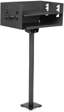 Ash & Ember Park-Style Grill, 384 Sq. In Jumbo Charcoal Grill with Base Anchor, 22.5"x16.5" Grill Grate, Single Post Outdoor Cooking Backyard BBQ, Camp Grilling Barbecues by GreenHaven Gardens