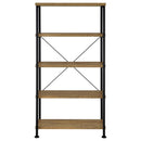 Analiese 63-inch 4-shelf Bookshelf Mango