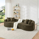 4 Seater Curved Cloud Sectional Sofa by Unique Piece Furniture