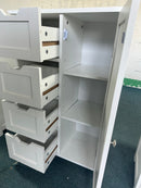 Bathroom Storage Cabinet with 4 Drawers and 1 Door