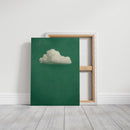 White Cloud on Emerald Sky