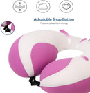 MOOB Travel Pillow for Kids, Traveling Gifts for Toddler & Children U-Shape Car Seat Head Travel Neck Pillow, Neck Pillow for Car Headrest Purple by TinyTreasures Baby Boutique