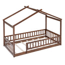 Bed House Bed Frame With Fence by HouseOfZazla