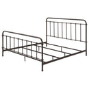 Livingston Metal Eastern King Open Frame Bed Dark Bronze