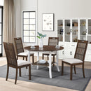 WOODHOMER Round Dining Furniture Set 1Table with 4 chairs