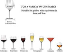 Wine Glass Rack - Under Cabinet Stemware Wine Glass Holder Glasses Storage Hanger Metal Organizer for Bar Kitchen Gold by CozyNest Decor