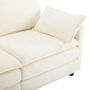 69" Plush Cloud Loveseat: Modular 2-Seater Sectional Sofa