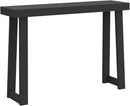 Plank+Beam Solid Wood Console Table, 46.25 Inch, Sofa Table, Narrow Entryway Table for Hallway, Behind The Couch, Living Room, Foyer, Easy Assembly, Black by CozyNest Decor