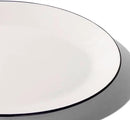 Made In Cookware - Serving Platter - White With Black Rim - Porcelain - Crafted in England by CozyNest Decor