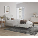 Mid-Century Modern Upholstered Bed With Curved Headboard by HouseOfZazla
