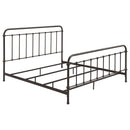 Livingston Metal Eastern King Open Frame Bed Dark Bronze