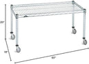Omega Products Corporation 18" Deep x 60" Wide x 20" High Chrome Mobile Dunnage Rack by CozyNest Decor