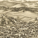 Vintage Map of Morrisville, Vermont 1889