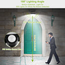 Solar Powered Wall Lights Outdoor 100 LED Beads Motion Sensor Lamp IP65 Waterproof Dusk To Dawn Sensor Light For Front Door Deck
