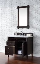 James Martin Brittany 36" Single Bathroom Vanity, Burnished Mahogany
