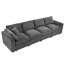 U-Style 130.3" Modular Sectional Sofa, 4-Seater