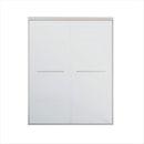 Double Sliding Shower Door, Semi-Frameless Bypass Bathroom Sliding Door With 1/4" (6 Mm) Tempered Glass For Walk-In Shower by HouseOfZazla