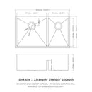 Modern Double Bowl Undermount Kitchen Sink 50 / 50 Design Stainless Steel by HouseOfZazla