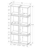 Bookshelf, Bookcase, Etagere, 5 Tier, For Office, Contemporary & Modern - White