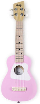 Loog Wood Soprano Ukulele for Kids & Beginners, App & Lessons, All Ages (Pink) by TinyTreasures Baby Boutique