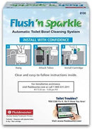 Fluidmaster 8100 Flush 'n Sparkle Automatic Toilet Bowl Cleaning System with Blue Cartridge, Upgraded Version by CozyNest Decor