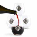 Concho Stemless Wine Glasses - Set of 4 by Arthur Court Designs