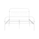 81.6" L X 59.6" W X 44.4"H Metal Bed Frame Full Size Standerd Bed Frame - WHITE