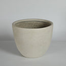Round Concrete Planter Set of 2, Large Outdoor Indoor Handmade Rustic Decorative Planter Pots with Drainage Holes by HouseOfZazla