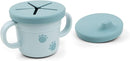 Done by Deer Elphee Blue Snack & Sippy Cup – Spill-Proof Toddler Cup with Soft Spout, Easy-Grip Handles, and Snap-On Lid – Perfect for 6-Month-Olds by TinyTreasures Baby Boutique