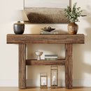 41.3" Console Table, 2-Tier Narrow Sofa Entryway Table with Storage