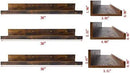 Giftgarden 36 Inch Large Floating Shelves for Wall Set of 3, Rustic Picture Ledge Wall Shelf for Bedroom Kitchen Bathroom Living Room Nursery Display, 3 Different Sizes by CozyNest Decor