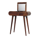 Mini Round Fold Vanity - Chestnut by Unique Piece Furniture