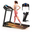 Folding Treadmills For Home - 3.5Hp Portable Foldable With Incline, Electric Treadmill For Running Walking Jogging Exercise With 12 Preset Programs, Indoor Workout Training Space Save Apartment, App - Black by HouseOfZazla