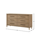 6 Drawer Dresser - Sand