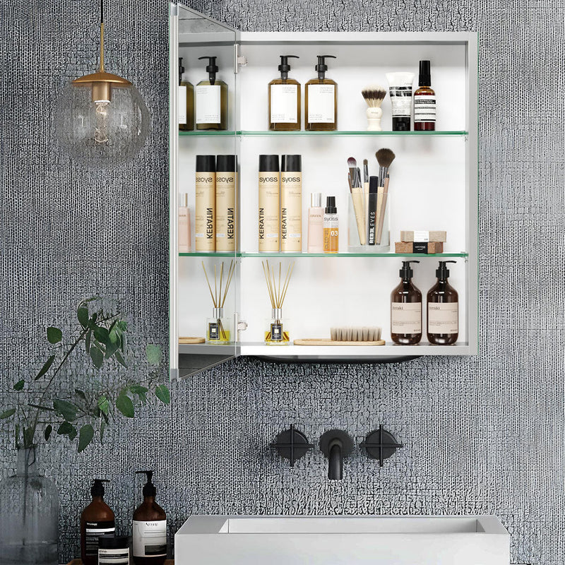 20x26 Medicine cabinet Surface Mount or Recess aluminium Bathroom Livingroom