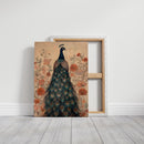 Antique Elegance with Scarlet Bloom