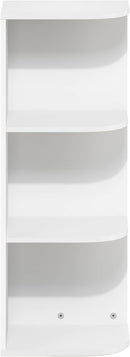 Furinno Pasir 3-Tier Corner Open Shelf Bookcase, White by TinyTreasures Baby Boutique
