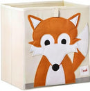 3 Sprouts Toy Storage Organizer: Toy Box Cube Organizer for Playroom, Nursery - Foldable Storage Bin - Fox by TinyTreasures Baby Boutique