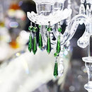 HDCRYSTALGIFTS 30pcs 55mm Multi-Color Crystal Icicle Pendant Chandelier Prisms Drops Lamp Candle Holders Curtain DIY Parts by GreenHaven Gardens
