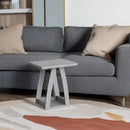 End Tables Living Room, Side Table Beside Sofa, Nightstand for Bedroom, Couch Side Table with Shelf, Modern End Table for Living Room, Grey End Table by CozyNest Decor