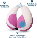 MOOB Travel Pillow for Kids, Traveling Gifts for Toddler & Children U-Shape Car Seat Head Travel Neck Pillow, Neck Pillow for Car Headrest Purple by TinyTreasures Baby Boutique