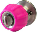 Enjoy Cover - 2 Pack Silicone Door knob Grips Maximum Grip Nonslip Arthritis & Senior Living Aids Grippy Easy Open Fits All Door Knob Universal Size Decorative (Hot Pink) by TinyTreasures Baby Boutique