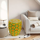 14" Oversized Pineapple Shaped Resin Stool by HouseOfZazla