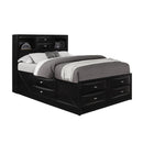 Lucille - 5 Piece Bedroom Set With Storage Drawers And Bookcase Headboard by HouseOfZazla