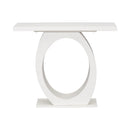 Console Table With Oval Base And Reinforced Bottom Plate