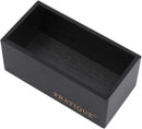 Bamboo Drawer Organizer - Kitchen Utensil Organizer Silverware Tray Cutlery Holder，Office Desk Supplies and Accessories,5.9 * 3 * 2.6inch,Black by CozyNest Decor