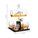 Bass Fish Wine & Whiskey Decanter Set 1100ml by The Wine Savant