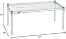Omega Products Corporation 18" Deep x 42" Wide x 14" High Chrome Stationary Dunnage Rack by CozyNest Decor