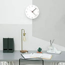Stephanie Imports Modern Minimalist White & Pastel Purple Silent Wall Clock by CozyNest Decor