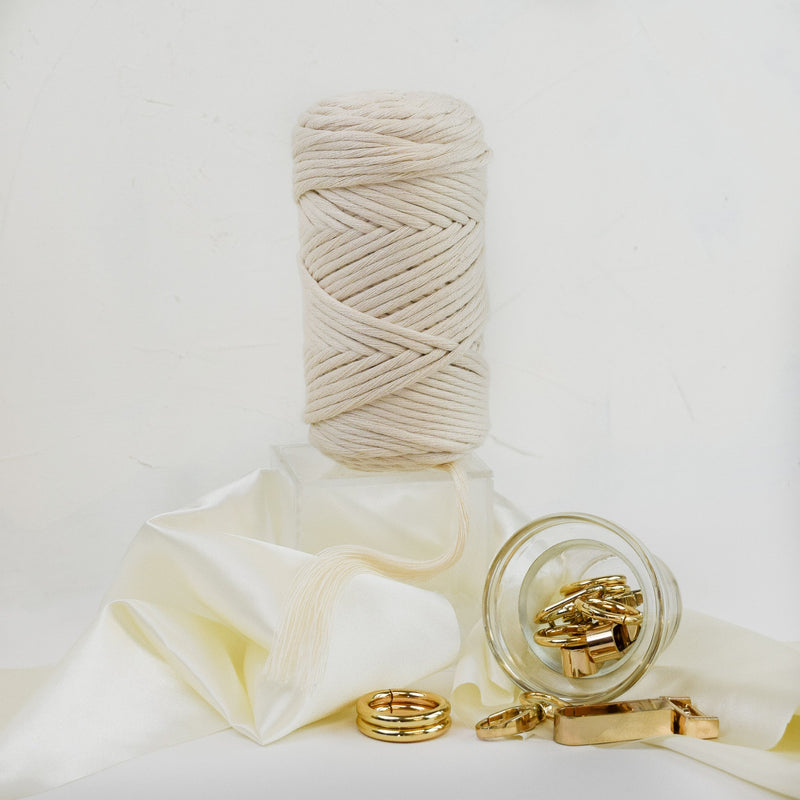 COTTON - VISCOSE ROLL 4 MM - NATURAL COLOR | LIMITED EDITION